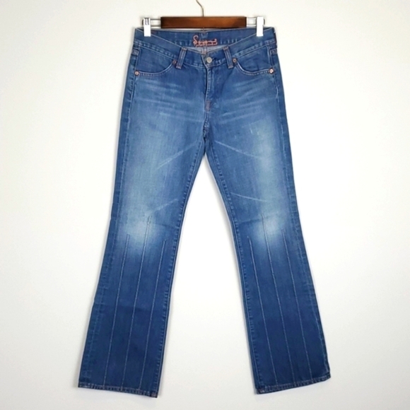 Vintage Y2K 7 For All Mankind Low Rider Flares - Picture 1 of 7